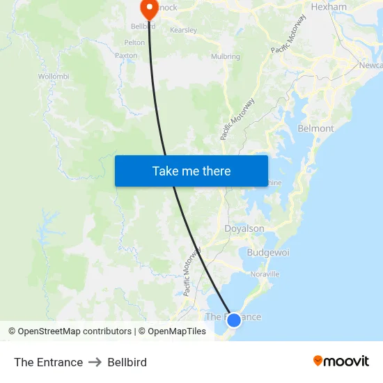 The Entrance to Bellbird map