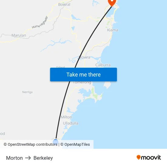 Morton to Berkeley map