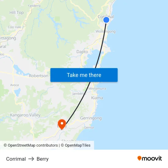 Corrimal to Berry map