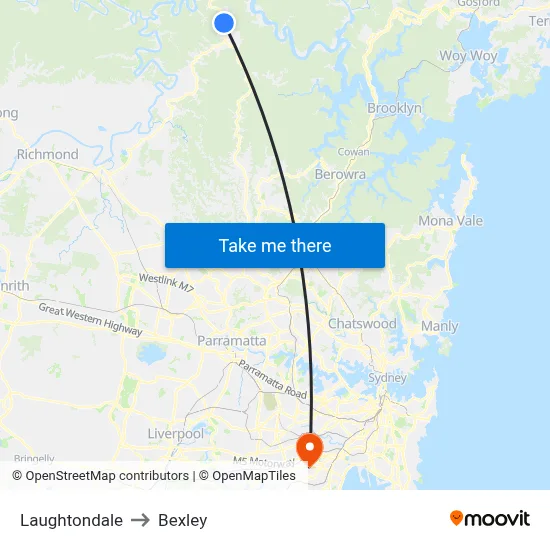 Laughtondale to Bexley map