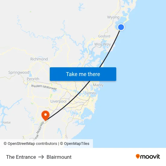 The Entrance to Blairmount map