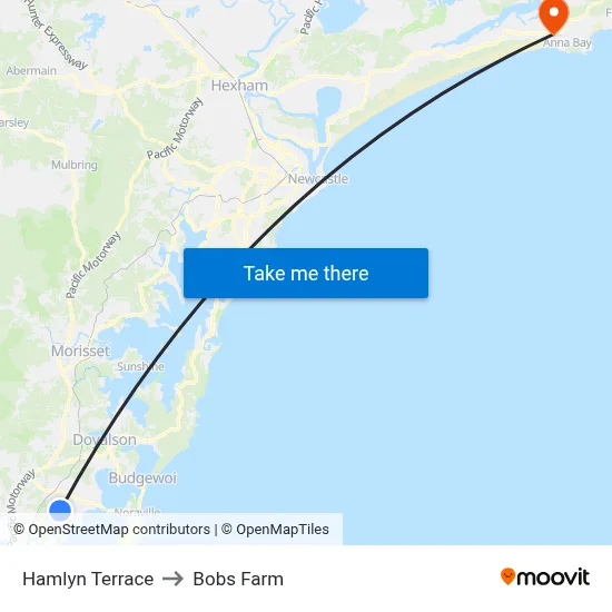 Hamlyn Terrace to Bobs Farm map