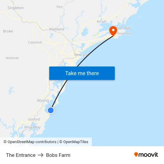 The Entrance to Bobs Farm map