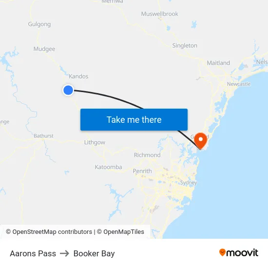 Aarons Pass to Booker Bay map