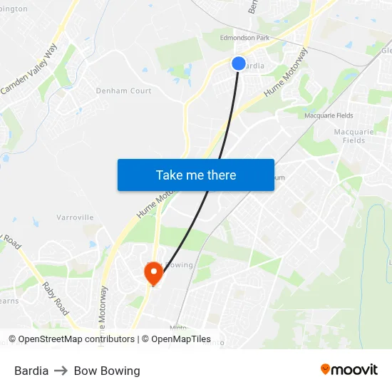 Bardia to Bow Bowing map