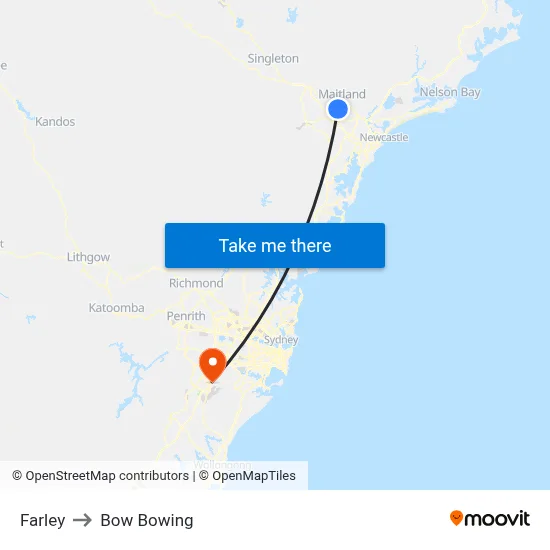 Farley to Bow Bowing map