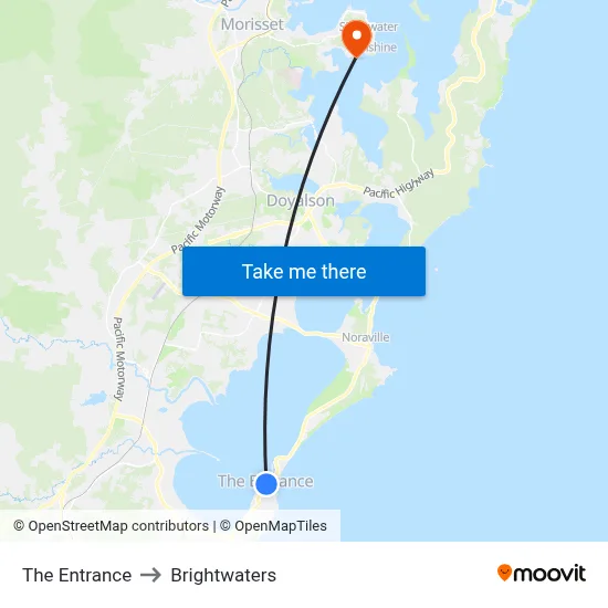 The Entrance to Brightwaters map