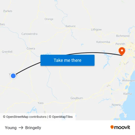 Young to Bringelly map