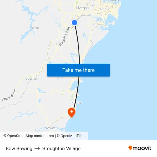 Bow Bowing to Broughton Village map