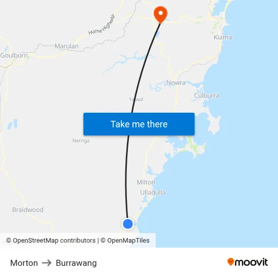 Morton to Burrawang map