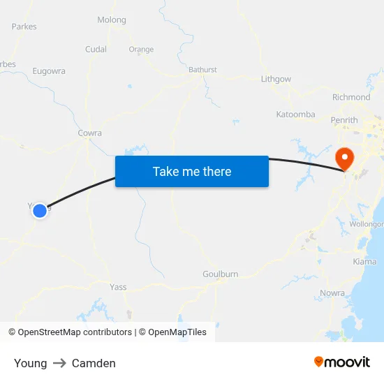 Young to Camden map