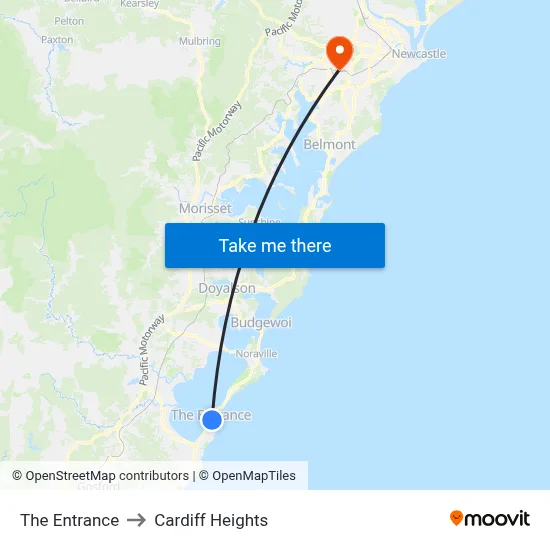 The Entrance to Cardiff Heights map