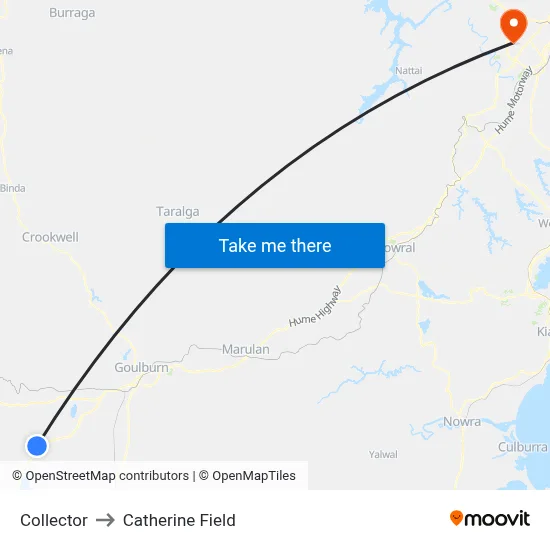 Collector to Catherine Field map