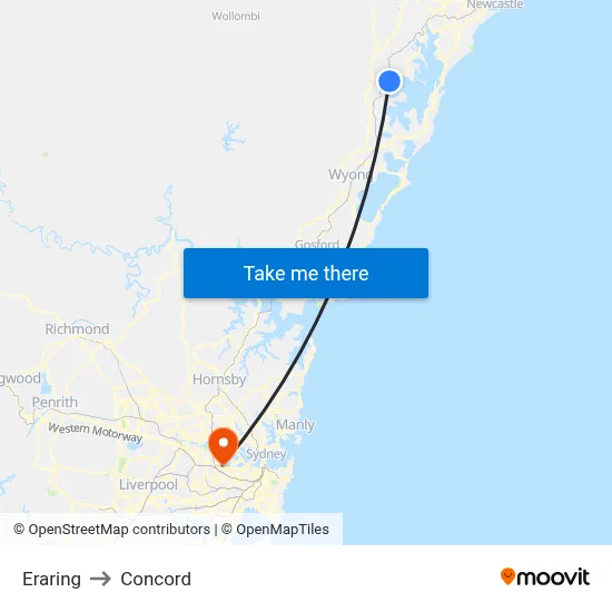 Eraring to Concord map