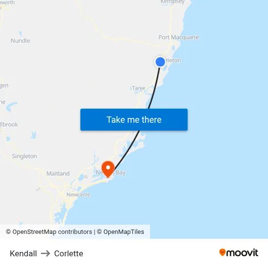 Kendall to Corlette map