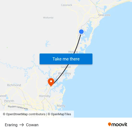 Eraring to Cowan map