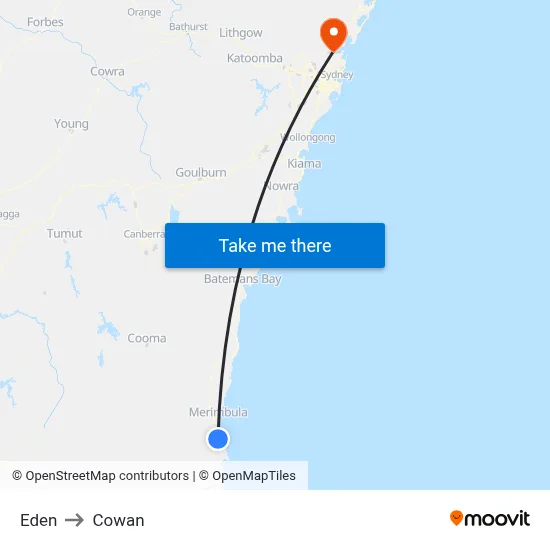Eden to Cowan map