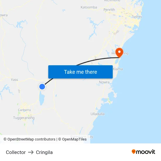 Collector to Cringila map