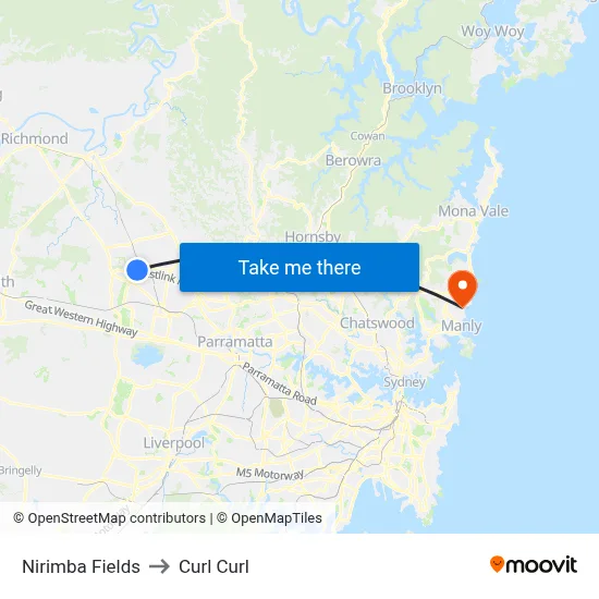 Nirimba Fields to Curl Curl map