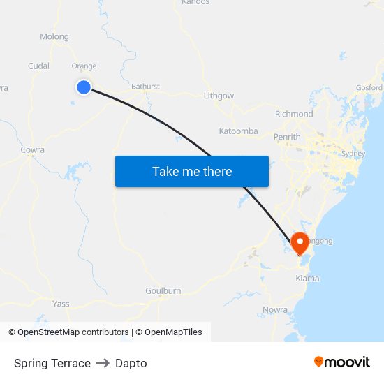 Spring Terrace to Dapto map