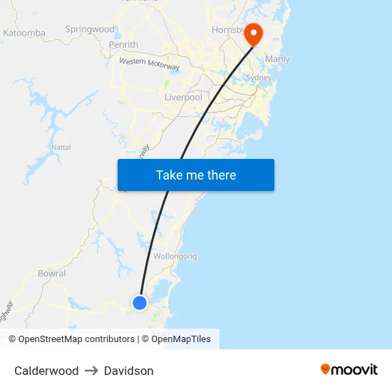 Calderwood to Davidson map