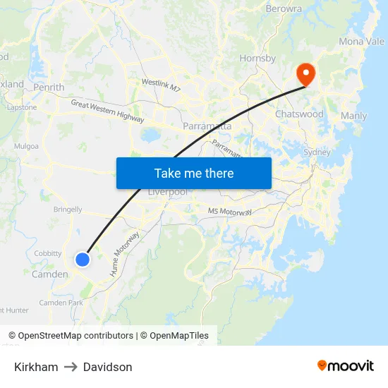 Kirkham to Davidson map