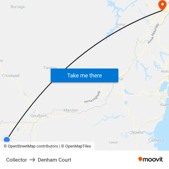 Collector to Denham Court map
