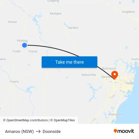 Amaroo (NSW) to Doonside map