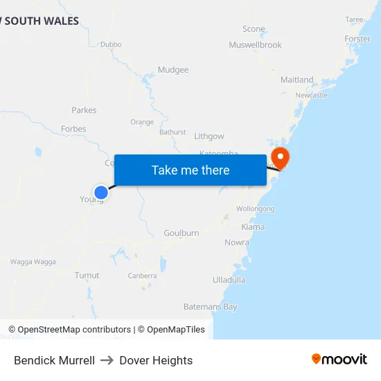 Bendick Murrell to Dover Heights map