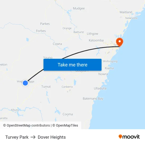 Turvey Park to Dover Heights map