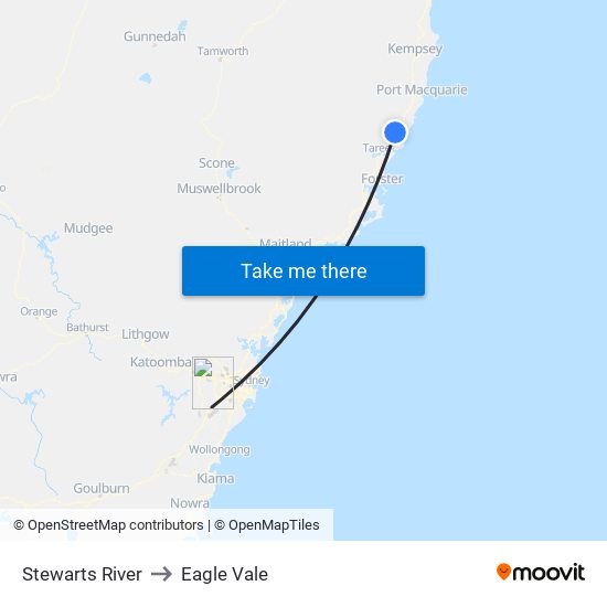 Stewarts River to Eagle Vale map