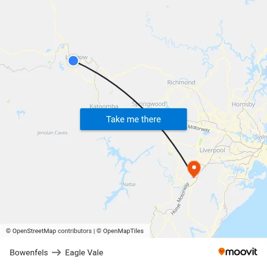 Bowenfels to Eagle Vale map