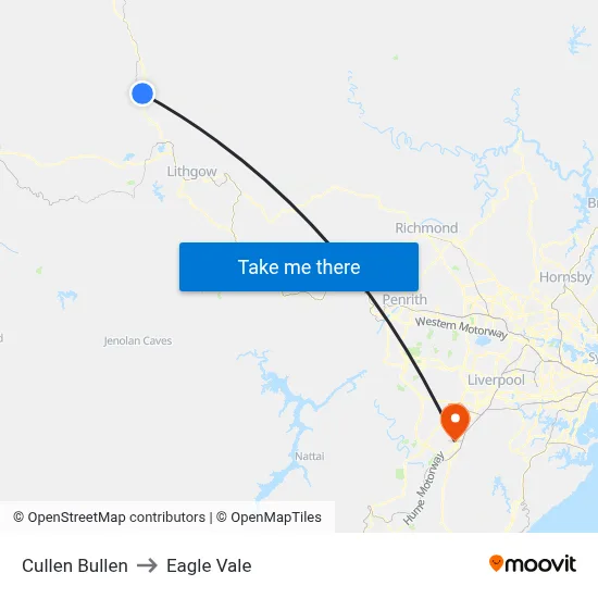 Cullen Bullen to Eagle Vale map