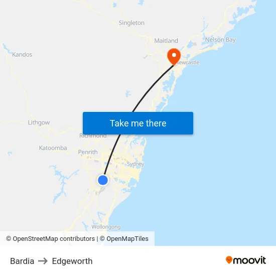 Bardia to Edgeworth map