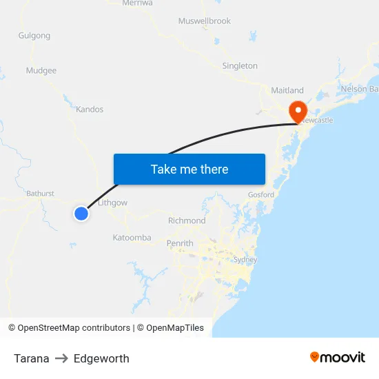 Tarana to Edgeworth map