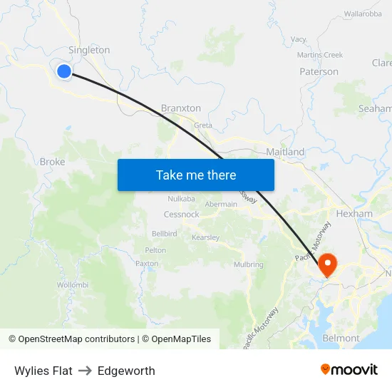 Wylies Flat to Edgeworth map