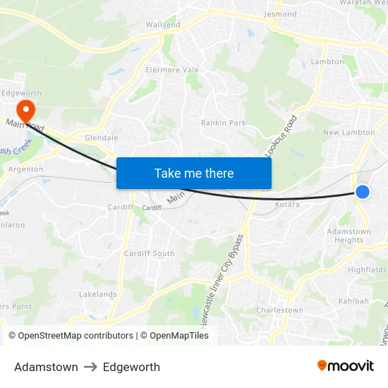 Adamstown to Edgeworth map