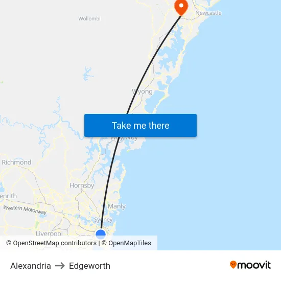 Alexandria to Edgeworth map
