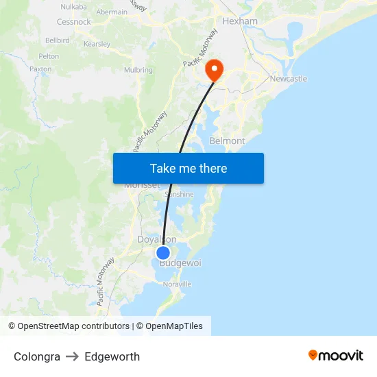 Colongra to Edgeworth map