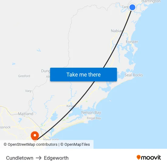 Cundletown to Edgeworth map