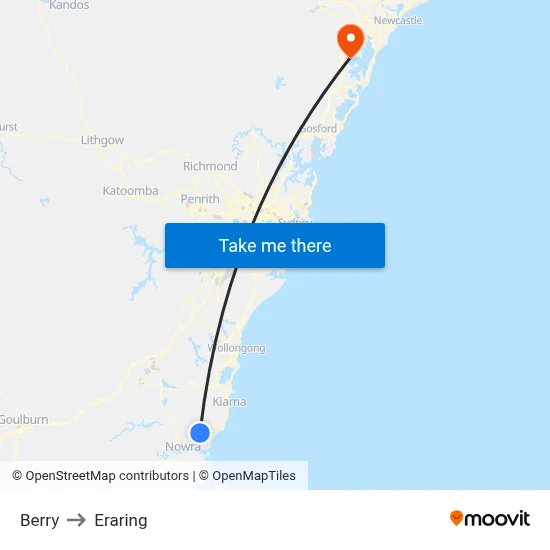 Berry to Eraring map