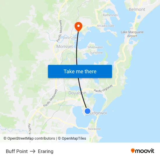 Buff Point to Eraring map