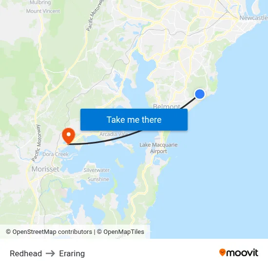Redhead to Eraring map