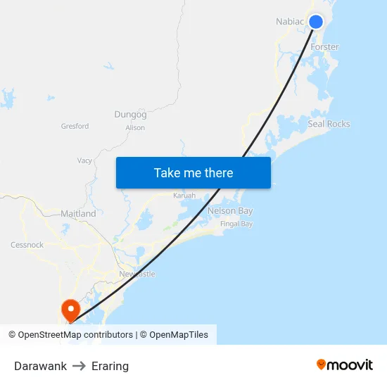 Darawank to Eraring map