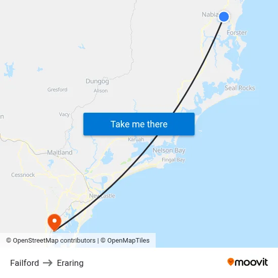 Failford to Eraring map