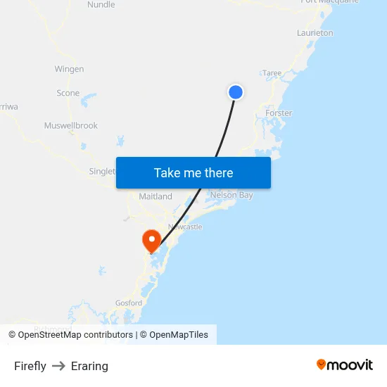 Firefly to Eraring map