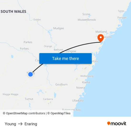 Young to Eraring map