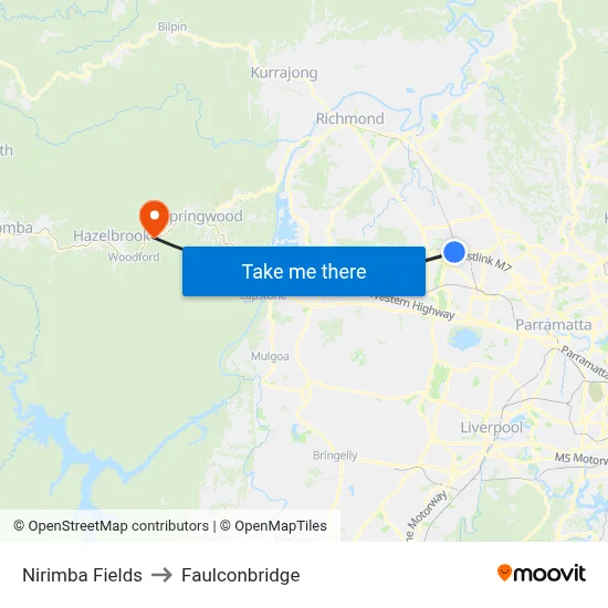 Nirimba Fields to Faulconbridge map