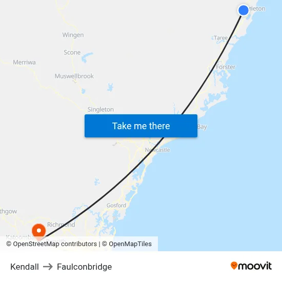 Kendall to Faulconbridge map