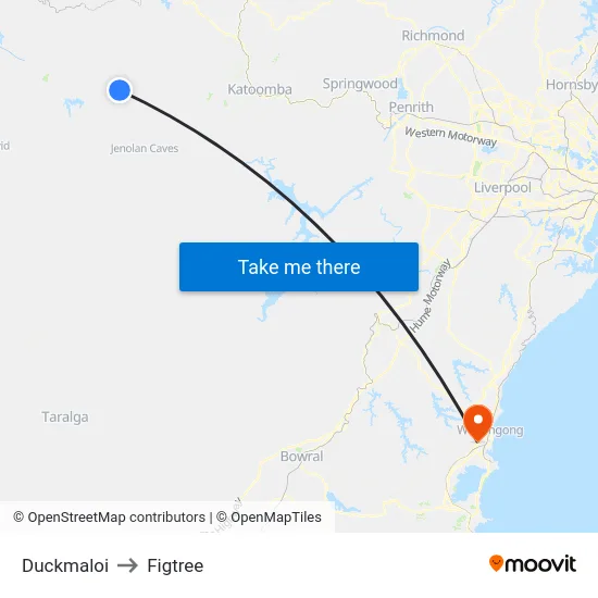 Duckmaloi to Figtree map